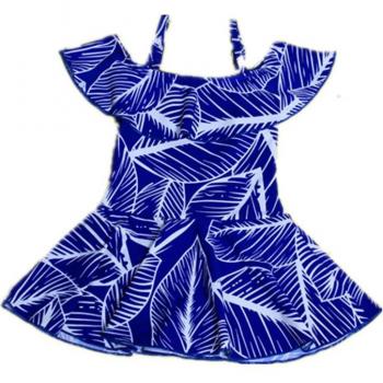 Toddler Off-the-Shoulder Swimsuit with Skirt