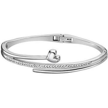 Pulsera Lotus style Corazón Mujer de acero inoxidable