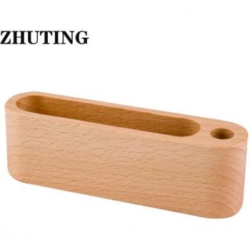 Beech Wood ID Card Stand and Pen Holder