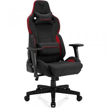 Sedia da Gaming Sense7 in Tessuto Nero e Rosso