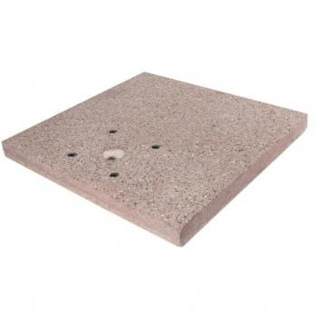 Base Quadrata in Cemento 40x40 cm per Fontane con Ghiera Grande