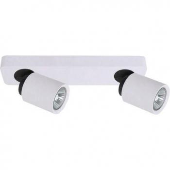 Éclairage spot moderne Lucien blanc 2 sources lumineuses