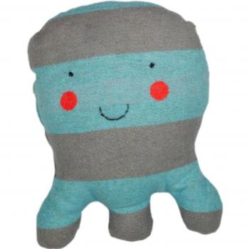 Kinderkraken Kissen Blau 20 × 25 cm – von David Fussenegger