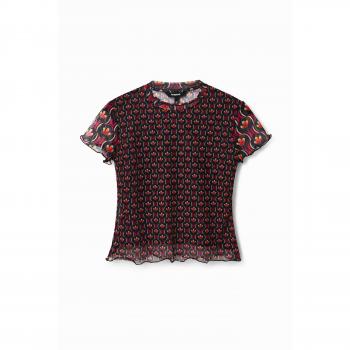 Maglia Tulle Retrò Stampata