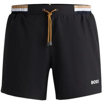 BOSS Atoll Relaxed Fit Badeshorts für Männer, Schwarz