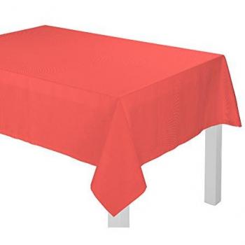 Tischdecke ADAM Uni Kollektion Light aus Bio-Baumwolle, 145 x 250 cm, rot