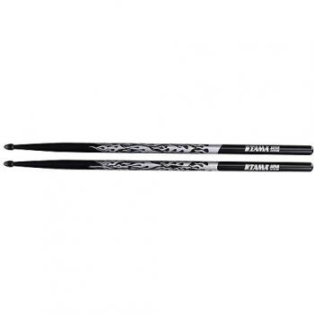 Tama Rhythmic Fire Sticks O7A-F-BS schwarz mit silbernem Muster