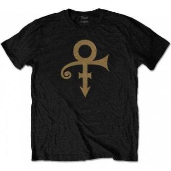 Prins Unisex T-shirt met Symbool voor Volwassenen S Zwart