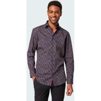 Camisa de popelín estampada de Pierre Cardin para hombre