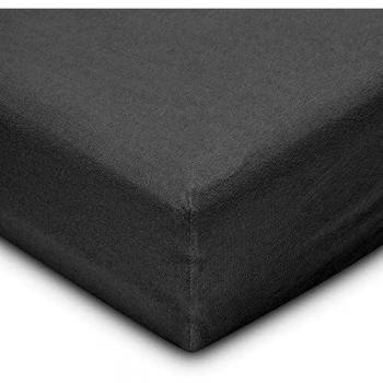 Drap Housse 180x200 Flowen 100% Coton Jersey Gris Clair