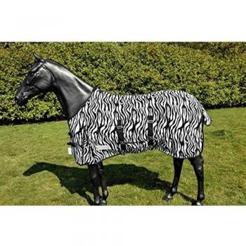 Zebra-Striped Fly Sheet for Horses