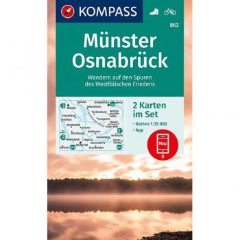 KOMPASS Wanderkarten-Set 863 Münster Osnabrück (2 Karten) 1:35.000
