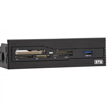 5.25 USB Front Panel Card Reader with Multi-Format Compatibility