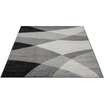 Kurzflor Wohnzimmerteppich Merinos Thales 6100 – Grau, 10 mm