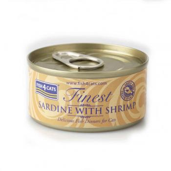 Fish4Cats Feine Sardinen mit Shrimps 12 x 70 g