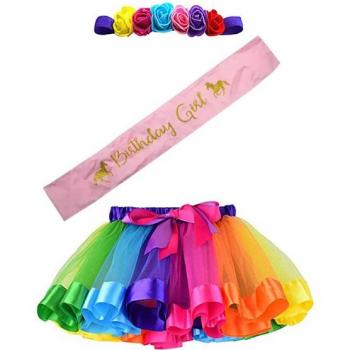 Colección de 4 estilos de vestido y tutú de baile para niñas 3‑8 años