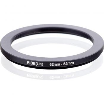 Anillo Reducedor de Filtro RISE 62→52 mm Color Negro