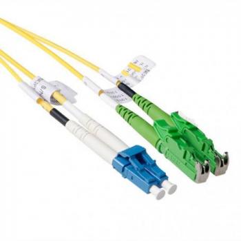 2 Meter LSZH Singlemode 9/125 OS2 Glasfaser Patchkabel Duplex E2000/APC und LC/UPC