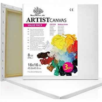 Phoenix Art 40x40 cm Oil & Acrylic Canvas Bundle