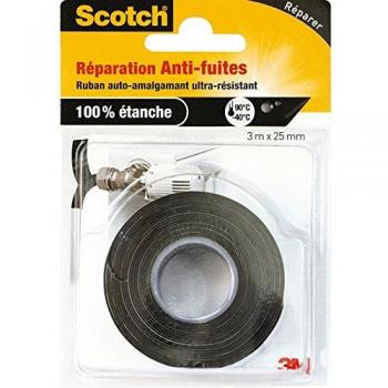 Ruban noir d’étanchéité auto-soudant Daisif 3 mètres × 25 mm