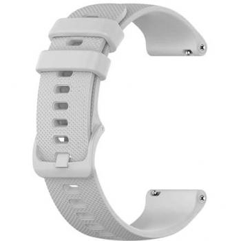 Correa Ociodual de Silicona para Reloj Garmin y Huawei, 18 mm, color Gris