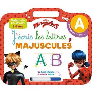 Ardoise Miraculous J'écris les lettres majuscules
