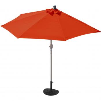 Parasol de Jardin Terracotta 270 cm avec Support
