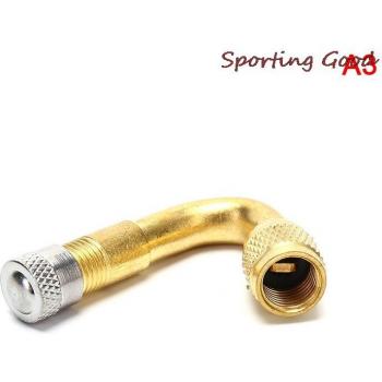 Brass Air Valve Stem with Extension for Car, Truck, and Motorcycle
