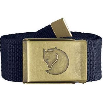 Fjällräven Men's Canvas Brass Belt, Dark Navy, One Size