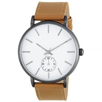 Men's HG251-CA Brown Leather Watch – Sun Flame Co