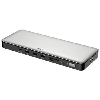 Deltaco Concentrateur USB-C HDMI 10000 Mbit/s Argent