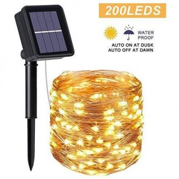 Guirlande Solaire 20M 200 LED Étanche