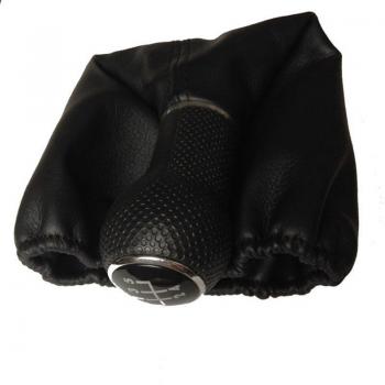 VW 5-Speed Leather Gear Shift Knob for POLO Golf Vento Lupo
