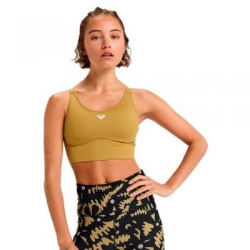 Roxy Sujetador Deportivo Fennel Seed Amarillo XS