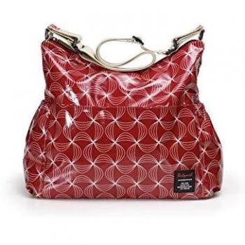 Borsa Rosa Babymel BM1402 Slouchy con Pattern Geometrico