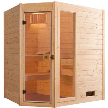 WEKA Ecksauna VALIDA 1 mit Zusatzfenster, 189 x
