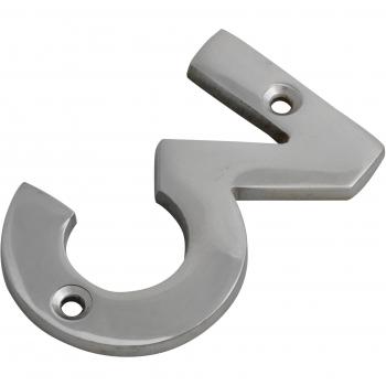 Numerical Signage: Forge 75 mm, No. 3, Chrome Coated