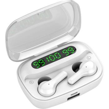 Auriculares internos Bluetooth 5.0 a prueba de agua y sudor con estuche de carga