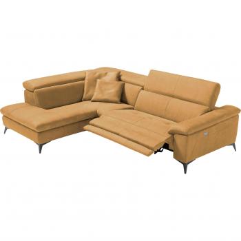 Egoitaliano Martine Lounge‑Ecksofa – Ottomane, elektrische Entspannung & Neigungsoption