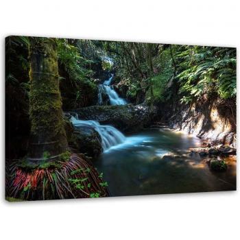 Toile Paysage Cascade Verte 60x40