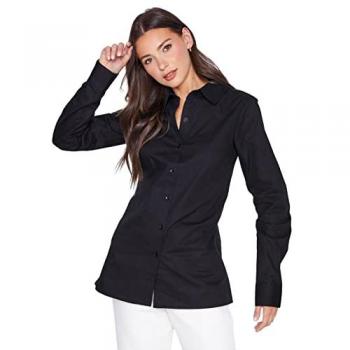 Long Tall Sally Schwarze Passform-Baumwoll-Tops für Frauen