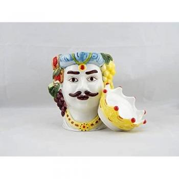 Anfora Medio Testa di Moro con Coperchio