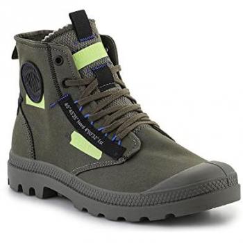 Palladium Pampa Hi Women's Green Boots – Size 9.5