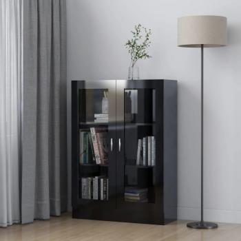 Prateleira Vitrine Negra Gloss 82,5 x 30,5 x 115 cm