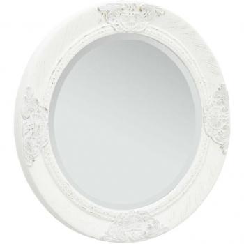 Miroir mural élégant baroque 50 cm blanc
