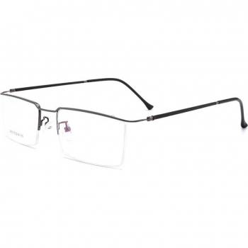 BCLEAR Titanium Alloy Half-Rimless Square Glasses