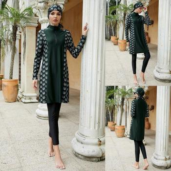 Traje de Playa Burkini Hijab Verde