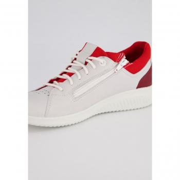 Sneakers Jomos arancioni in pelle con dettagli argentati, donna, taglia 42, larghezza K
