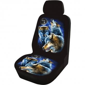 Fundas de Asiento Delantero 3D Lobo