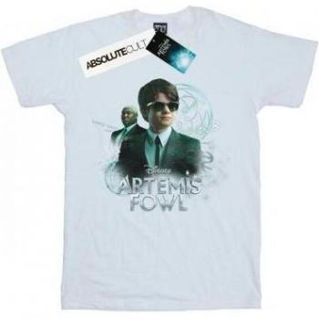 T-shirt en coton noir pour filles Disney Artemis Fowl avec affiche de Butler 6-7 ans